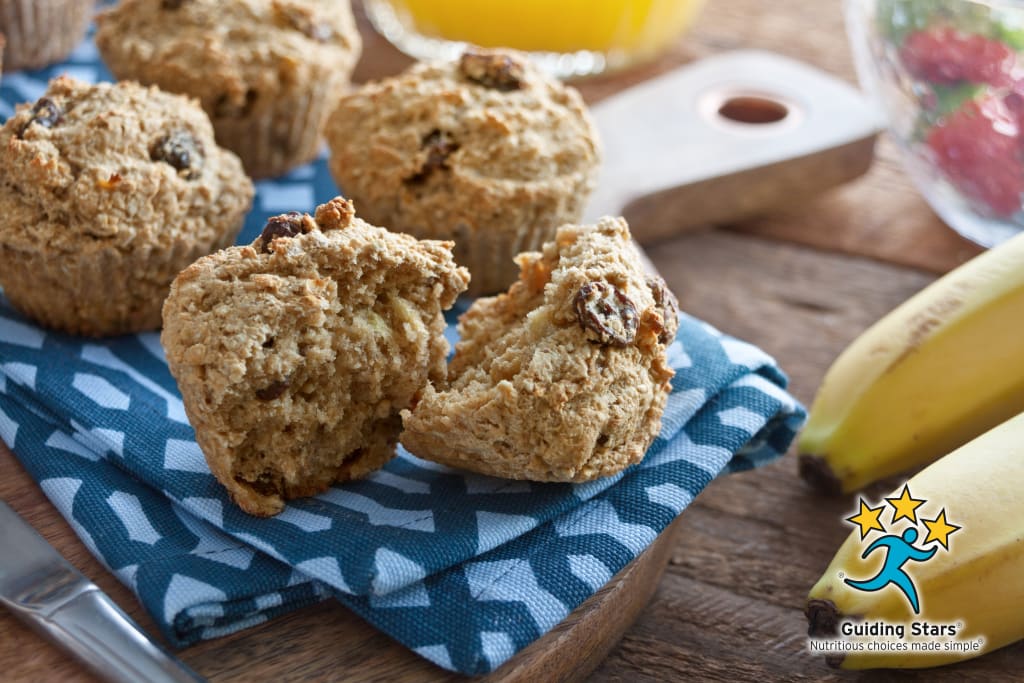 Easy Banana Raisin Muffins