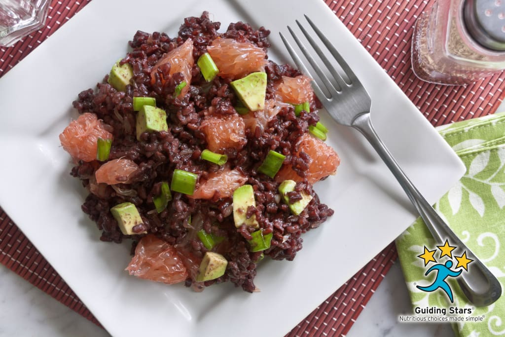 Black Rice Salad with Avocado & Grapefruit