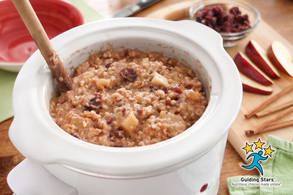 Slow Cooker Apple-Spice Oatmeal