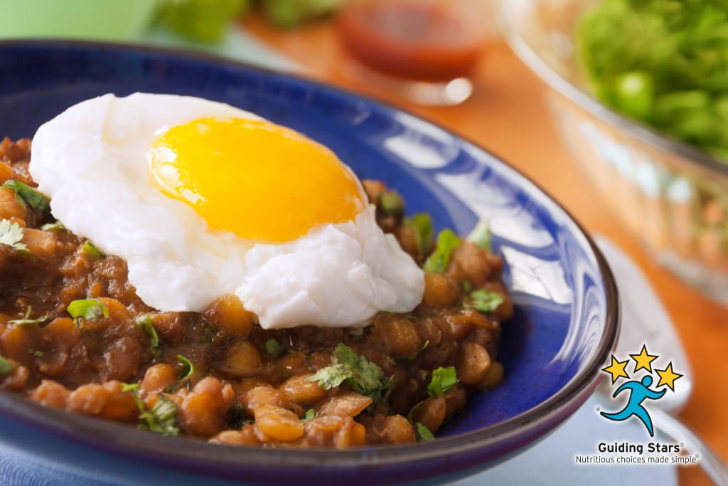 Spiced Lentils with Eggs