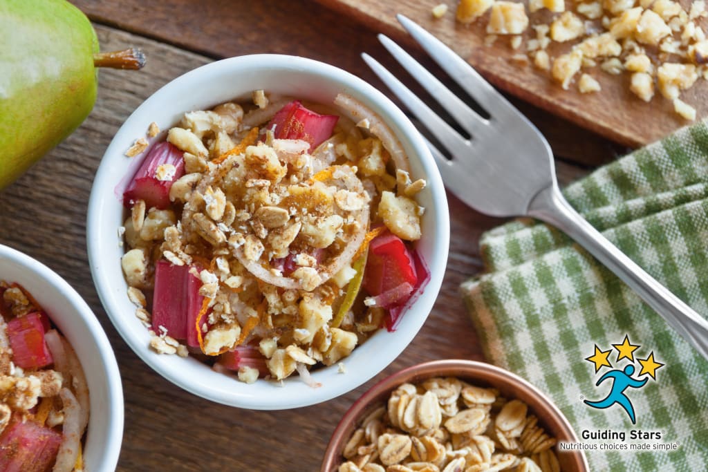 Rhubarb-Pear Nests