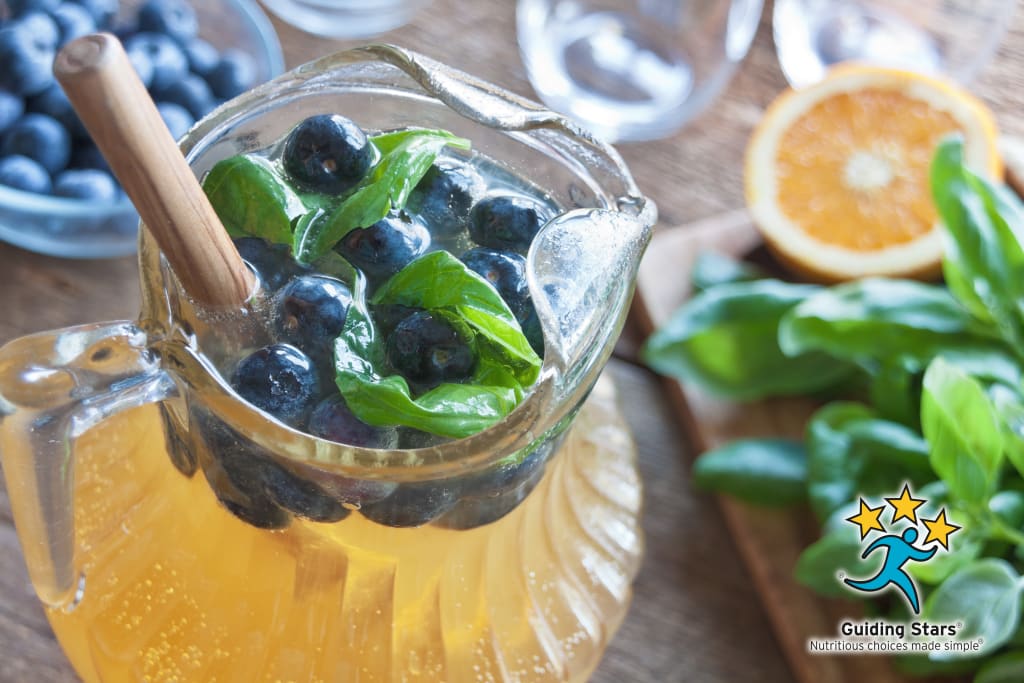 Blueberry-Basil Tea Spritzer