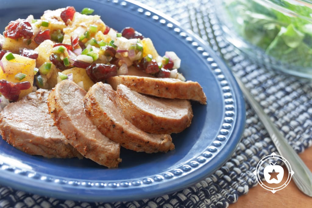 Pork Tenderloin with Cranberry Salsa