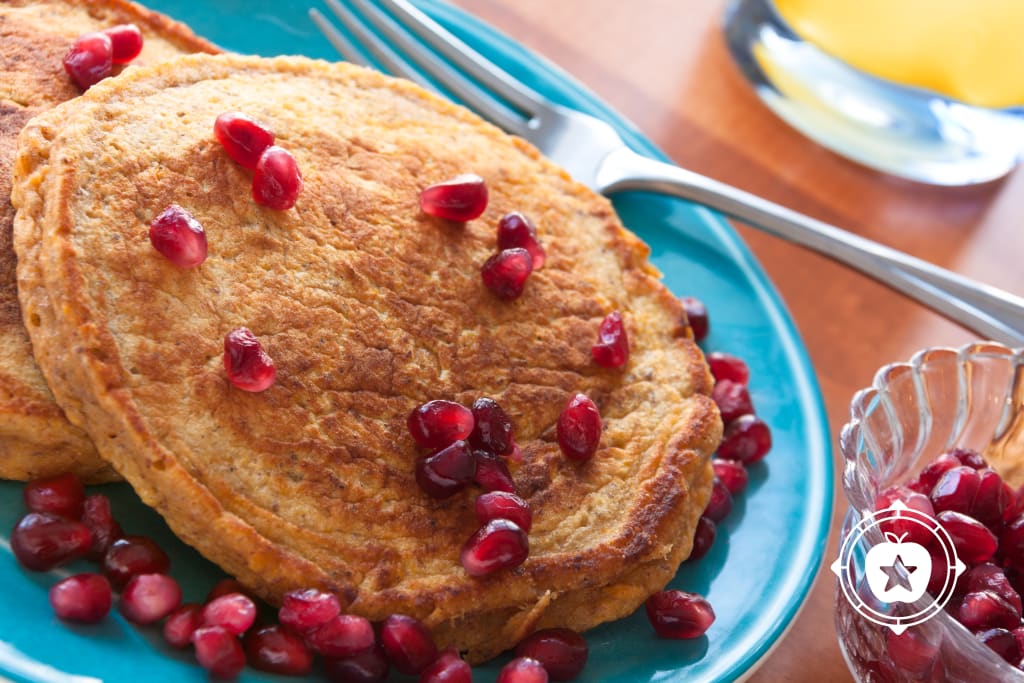 Sweet Potato Whole Grain Pancakes