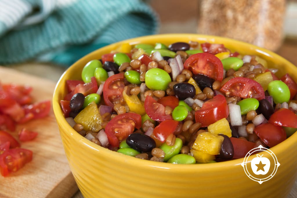 Edamame Wheatberry Salad