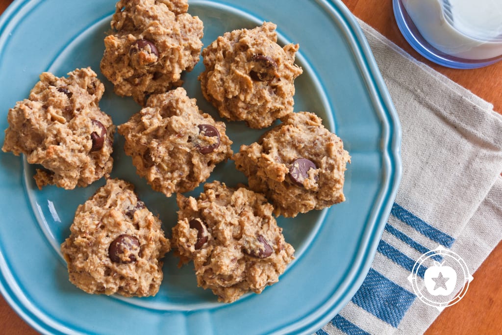 Peanut Butter Banana Oat Cookies