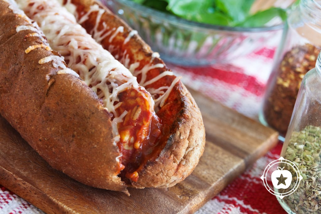 Tempeh Parmesan Sandwich