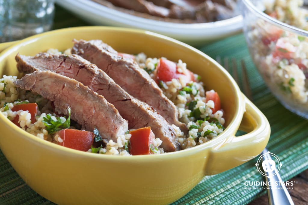 Flank Steak with Cracked Wheat Salad