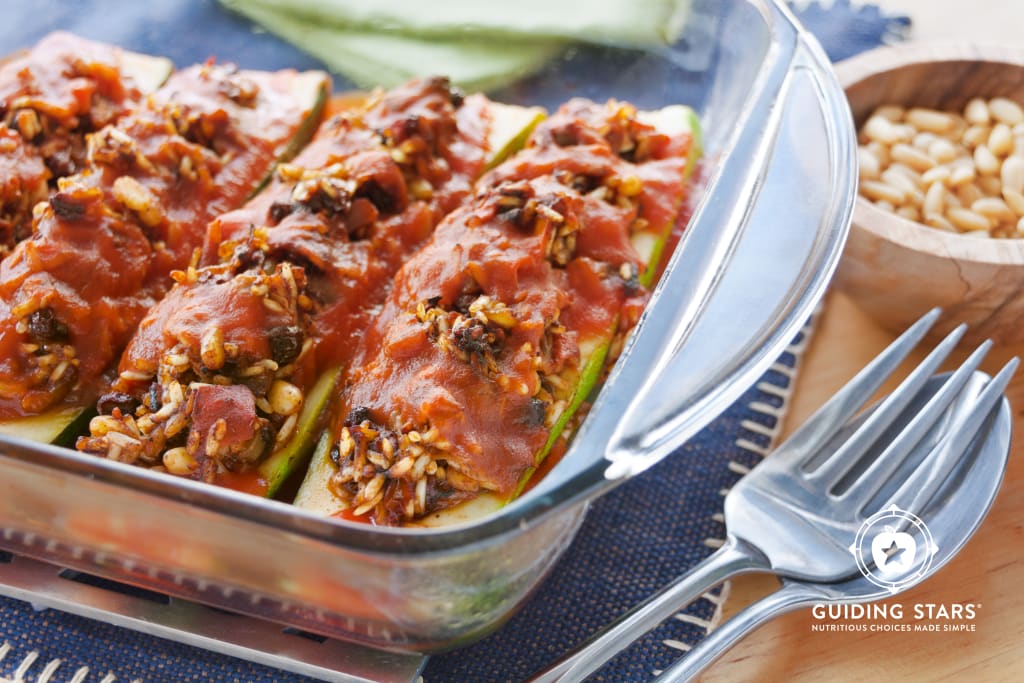 Mediterranean Stuffed Zucchini