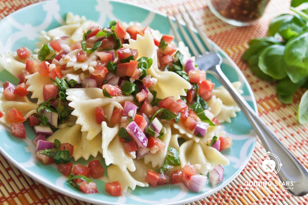 Farfalle with Fresh Tomato Sauce
