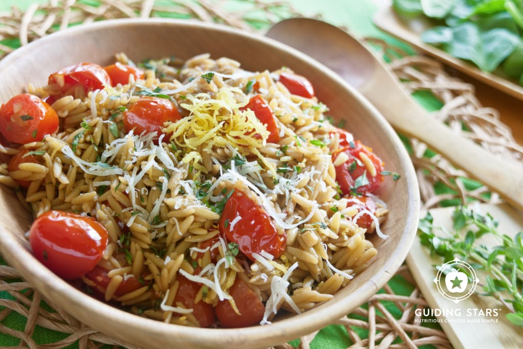 Orzo with Cherry Tomatoes and Lemon