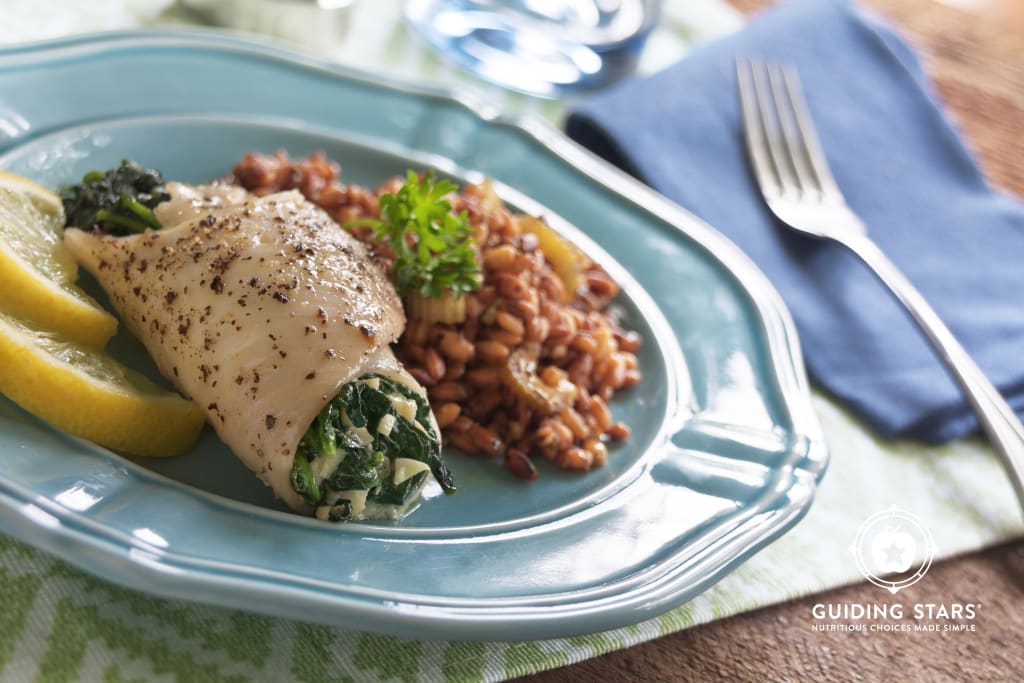 Spinach-Stuffed Sole