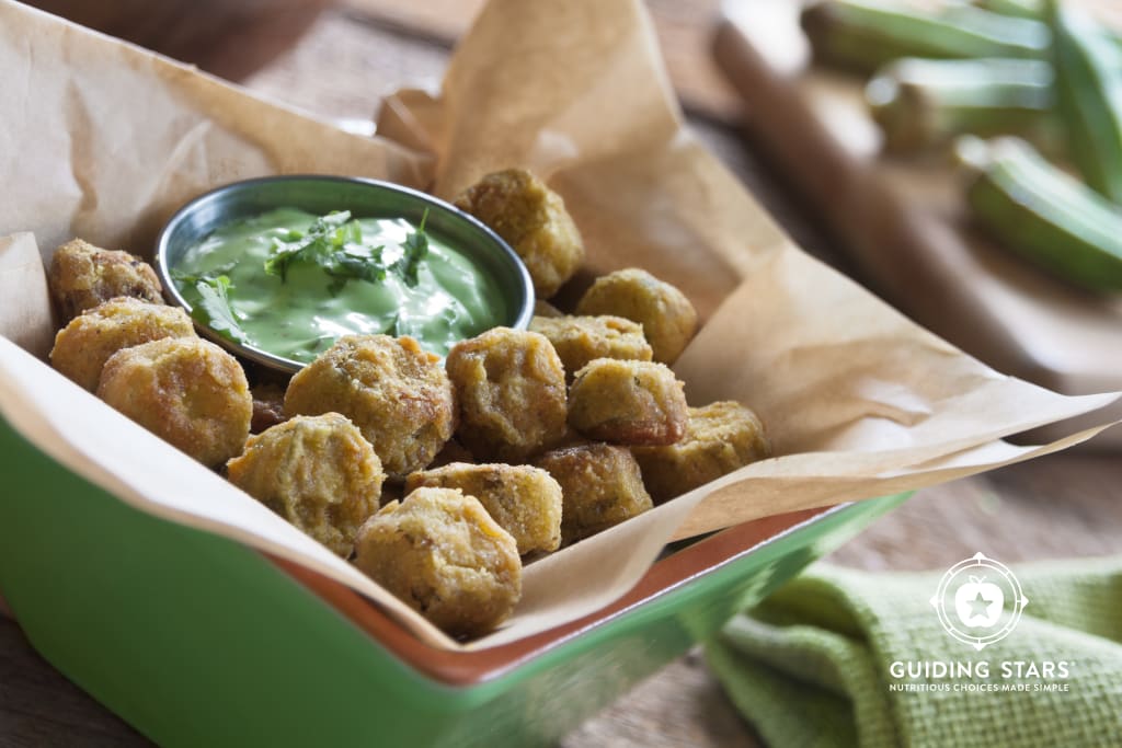 Baked Okra Bites