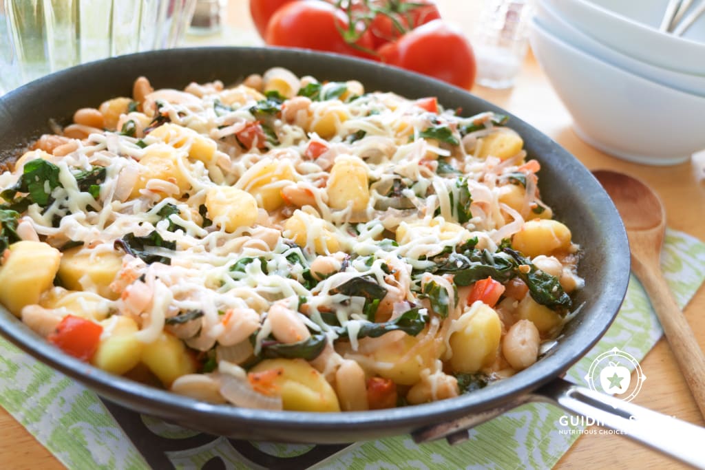 Skillet Gnocchi with Chard and White Beans