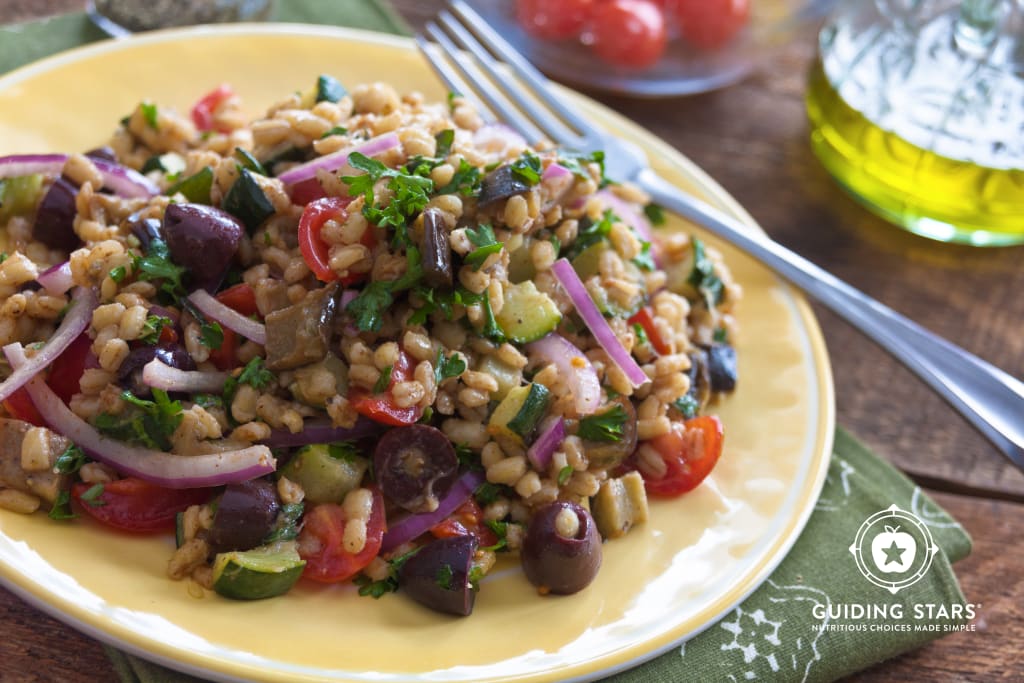 Mediterranean Eggplant and Barley Salad