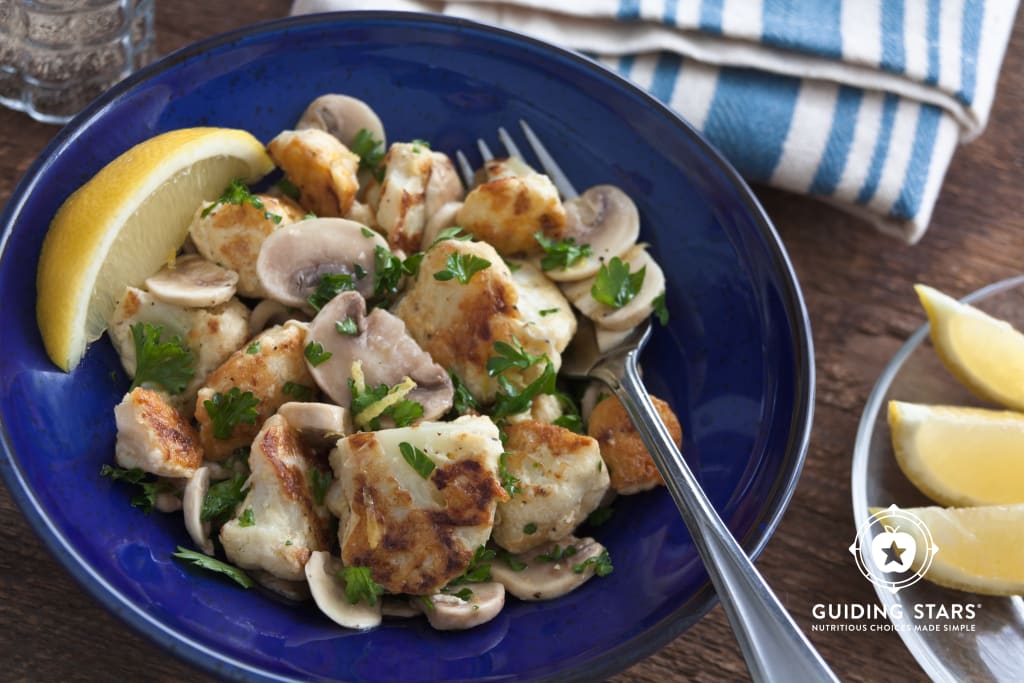 Marinated Mushroom & Pan-Fried Cauliflower Salad