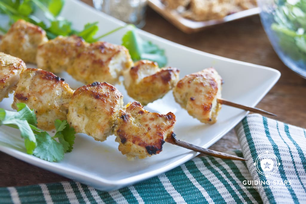Chicken Kebabs with Asian Spice Paste
