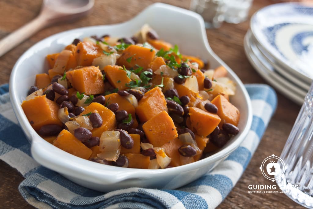 Butternut Squash with Black Beans