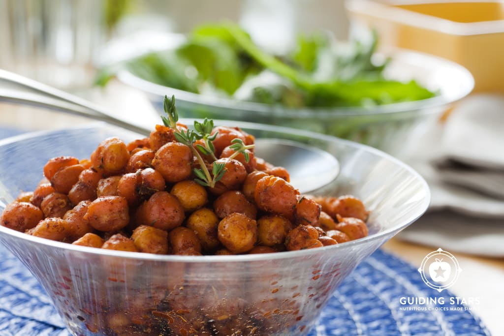 Roasted Curried Chickpeas with Rosemary & Thyme