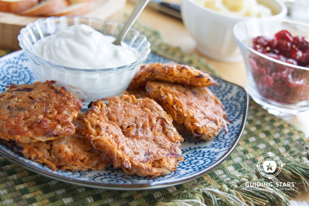 Sweet Potato and Pear Latkes