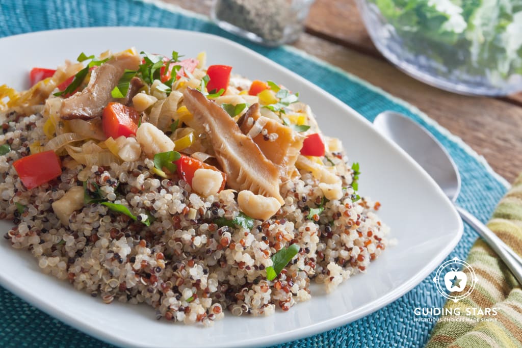 Quinoa with Leeks & Shiitake Mushrooms