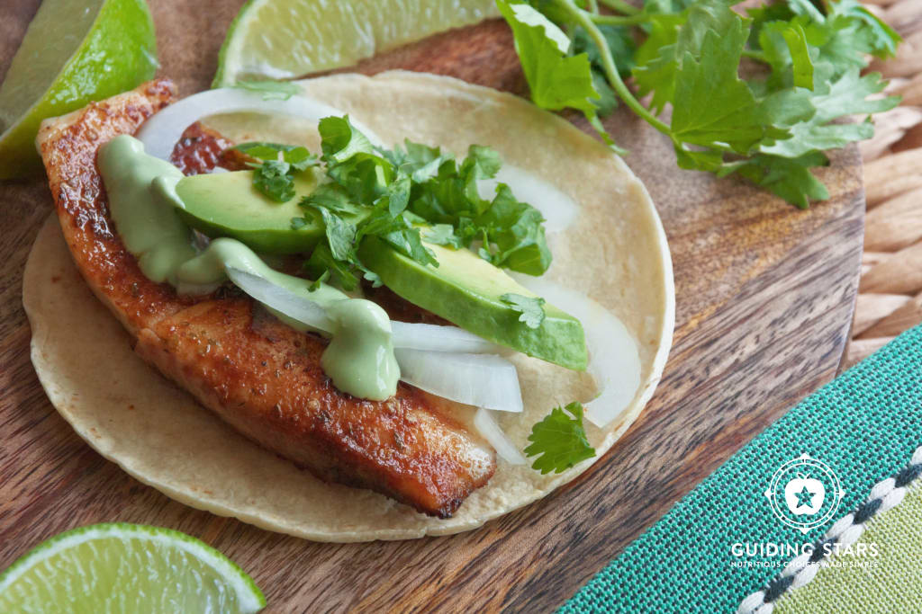 Blackened Tilapia Baja Tacos