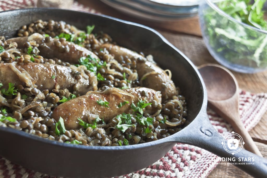 Chicken Sausage with Lentils