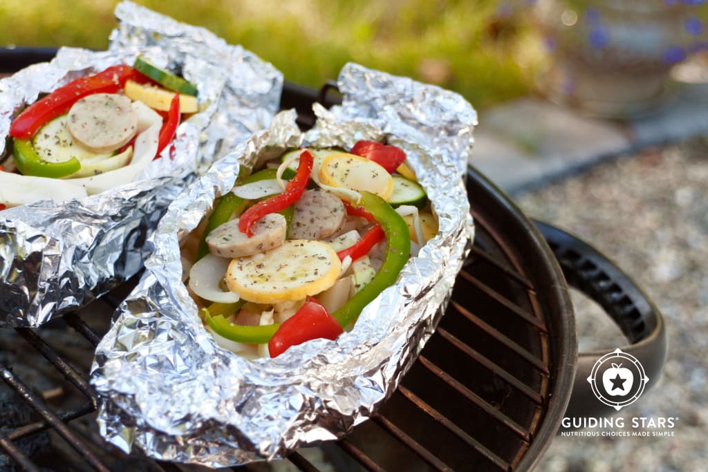 Chicken Sausage Hobo Packets