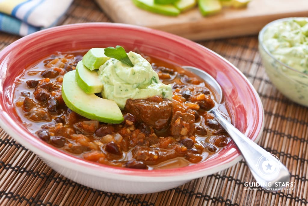 Poblano Chili with Avocado Cream