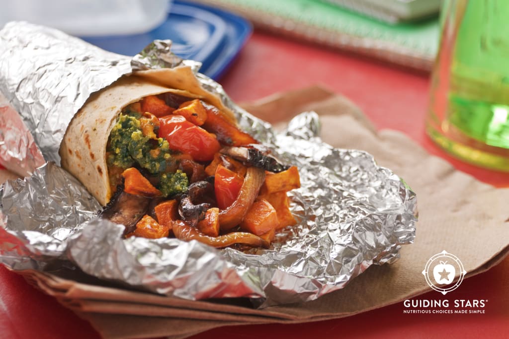 Sweet Potato Pesto Burrito