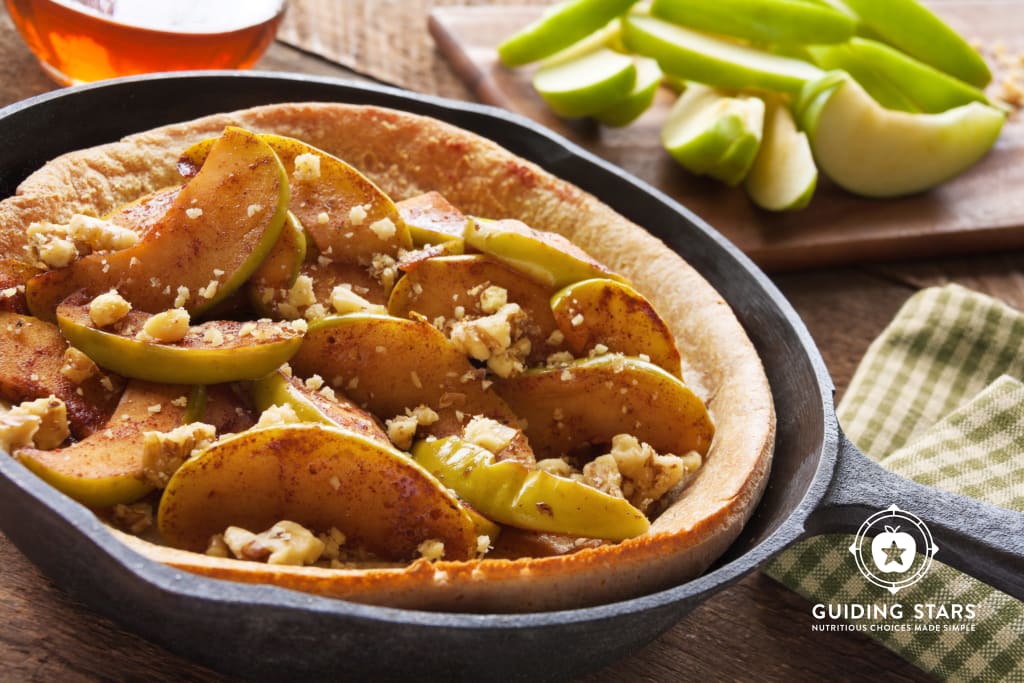 Whole Wheat Dutch Baby Pancake with Cinnamon Apples