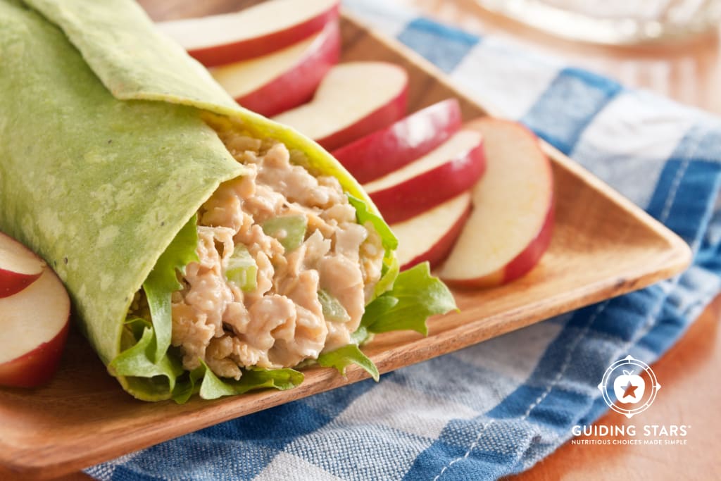 Buffalo Chickpea Salad Wrap