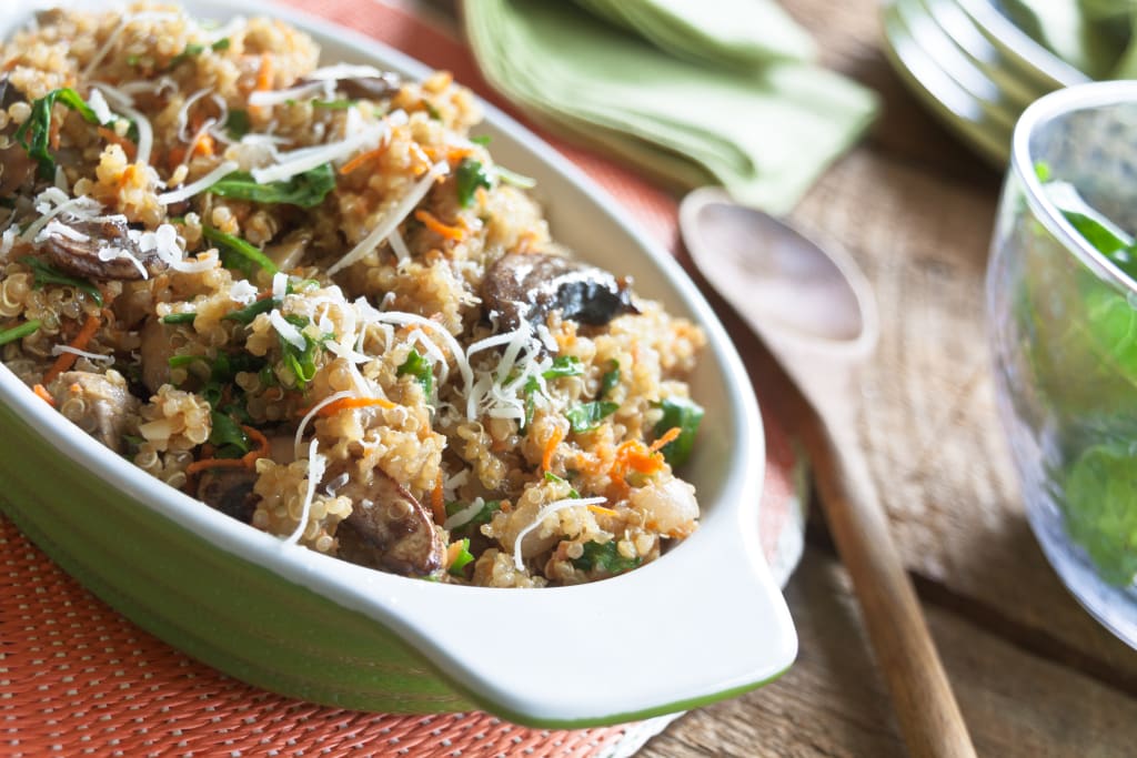 [NEW] Quinoa Risotto With Arugula And Parmesan