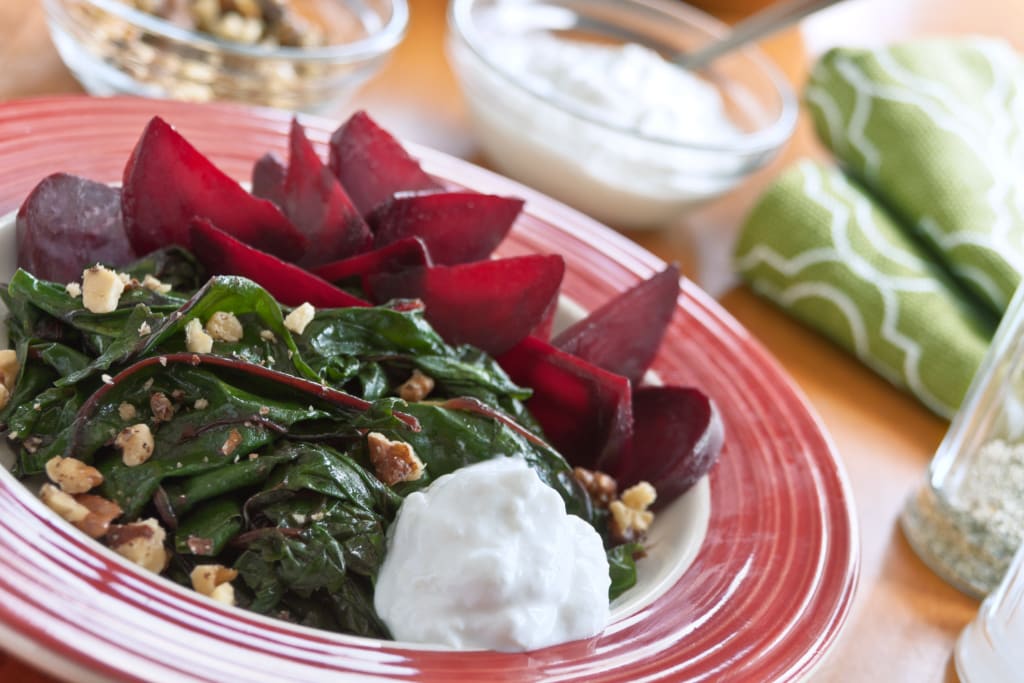 [NEW] Roasted Beets & Greens With Lemon