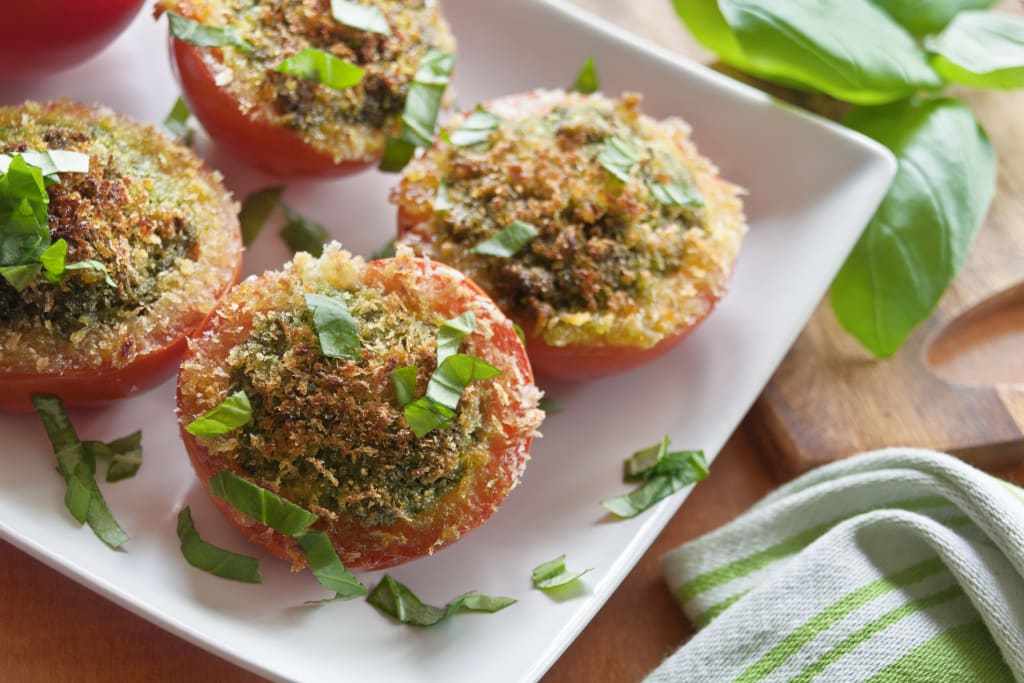 [NEW] Tomatoes With Vegan Pesto