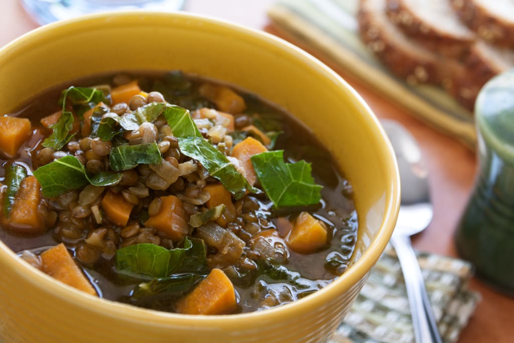 [NEW] Garlicky Greens & Sweet Potato Stew