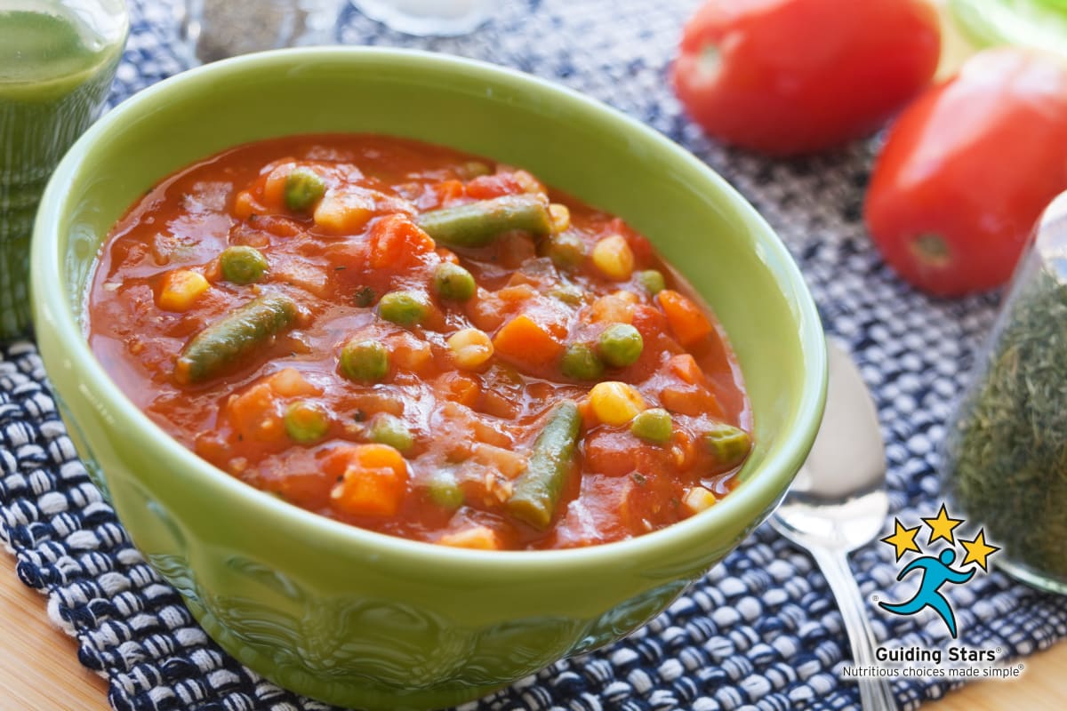 7 Minute Vegetable Soup – Guiding Stars