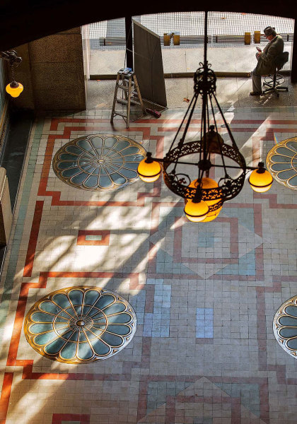 Light-beam-Palacio-Barolo-Monserrat-Buenos-Aires-Argentina-South-America