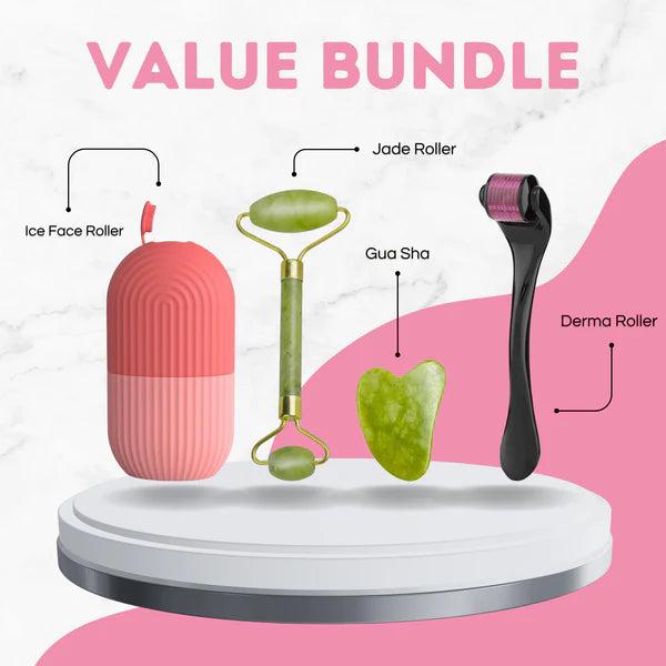 [Pack of 3] Combo pack Marble Jade Roller With Stone Marble | Ice Roller Facial Massage | Derma Roller ( 0.5 mm ) — Buy Online at Best Price in Pakistan on FlipcartPK