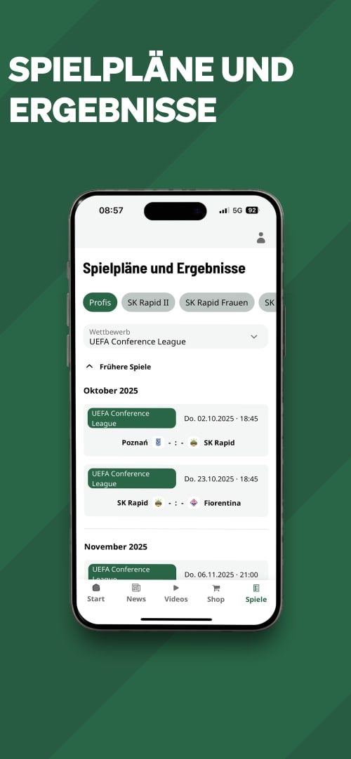 Die neue SK Rapid-App · SK Rapid