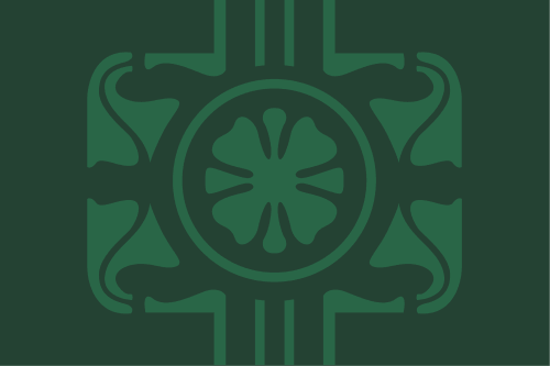 Jugendstil-Muster inspiriert von der U-Bahn-Station Karlsplatz