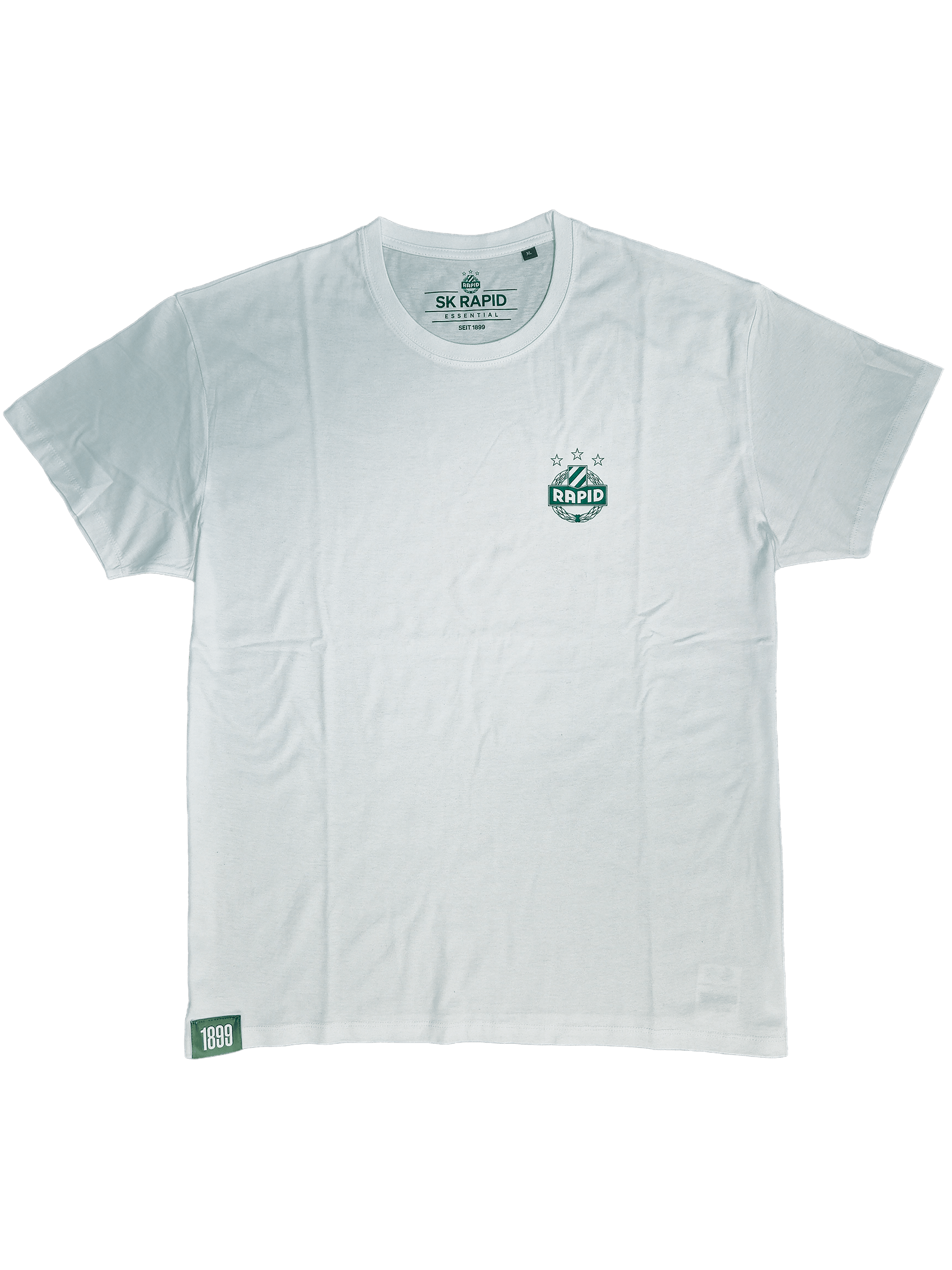 T-Shirt Essential im reduzierten Rapid-Design in Vorderansicht.