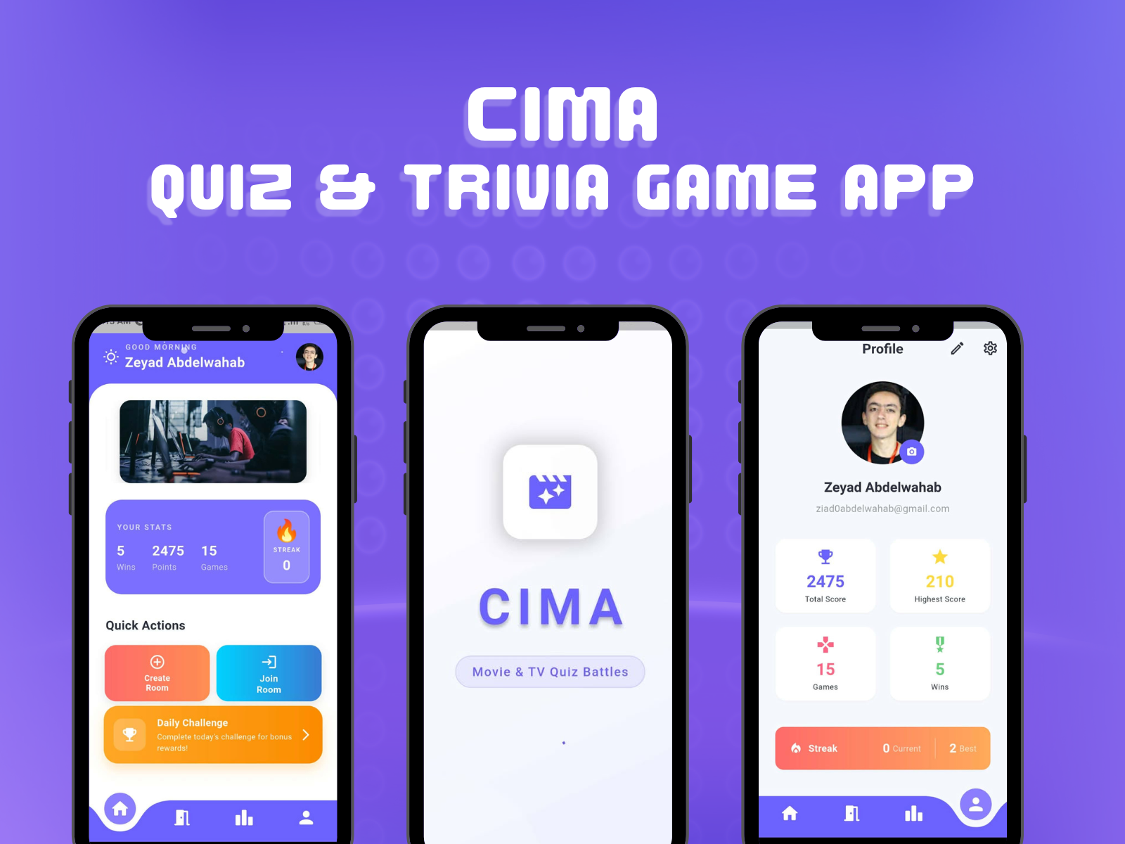 CIMA – Movies Trivia Game