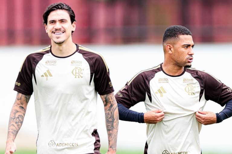 Pedro e Samuel Lino reforçam treinos do Flamengo após retorno da seleção brasileira