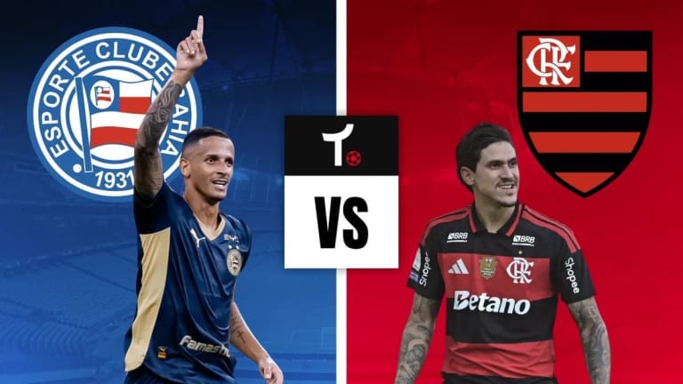 Bahia e Flamengo se enfrentam pela liderança do Brasileirão na Arena Fonte Nova