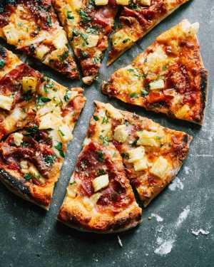 Capicola & Spicy Pineapple Pizza w/ Hot Honey