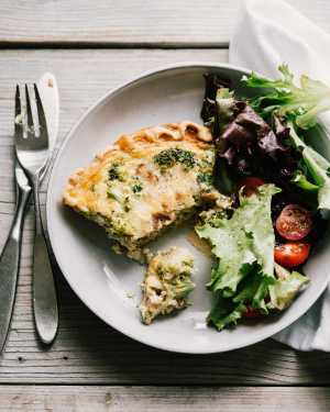 Broccoli & White Cheddar Quiche