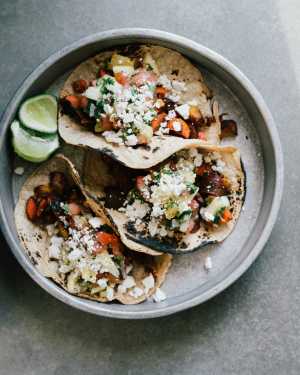 Smoked Carrot Tacos w/ Pineapple Pico