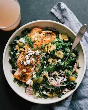 Roasted Salmon & Spring Veg Salad