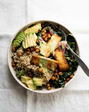 Crispy Ranch Chickpea Bowls